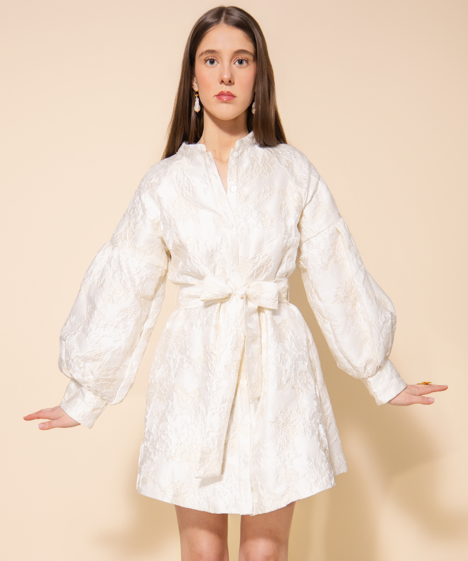 SHIMMER JACQUARD DRESS