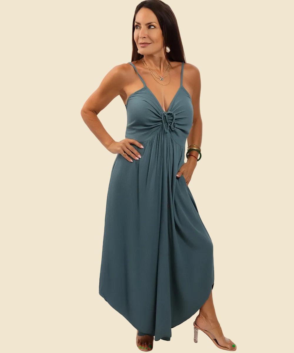 Carmel Breeze Ruched Jumpsuit