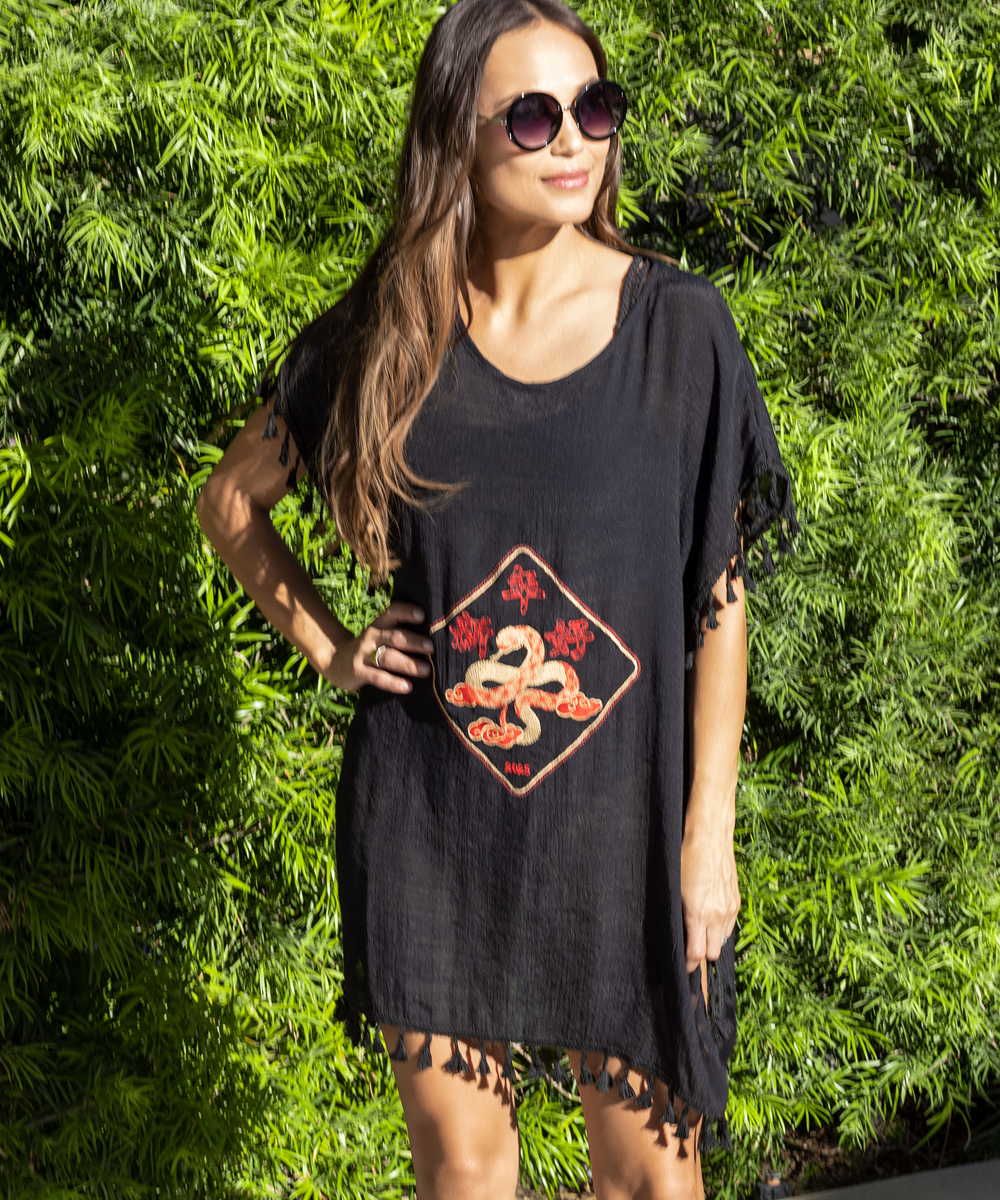 Short Caftan with Tassels