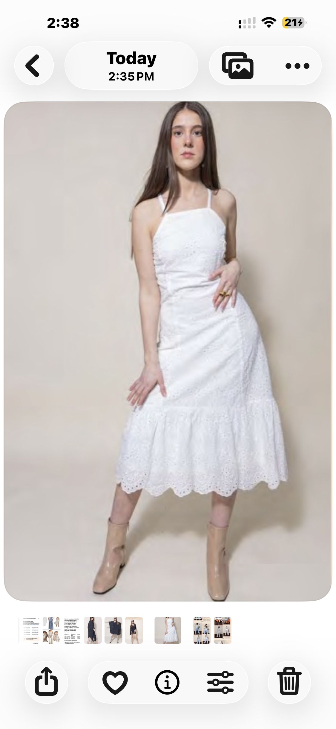 EYELET EMBROIDERED DRESS