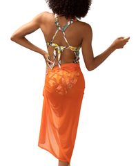 Superb Sarong Exotic Orange