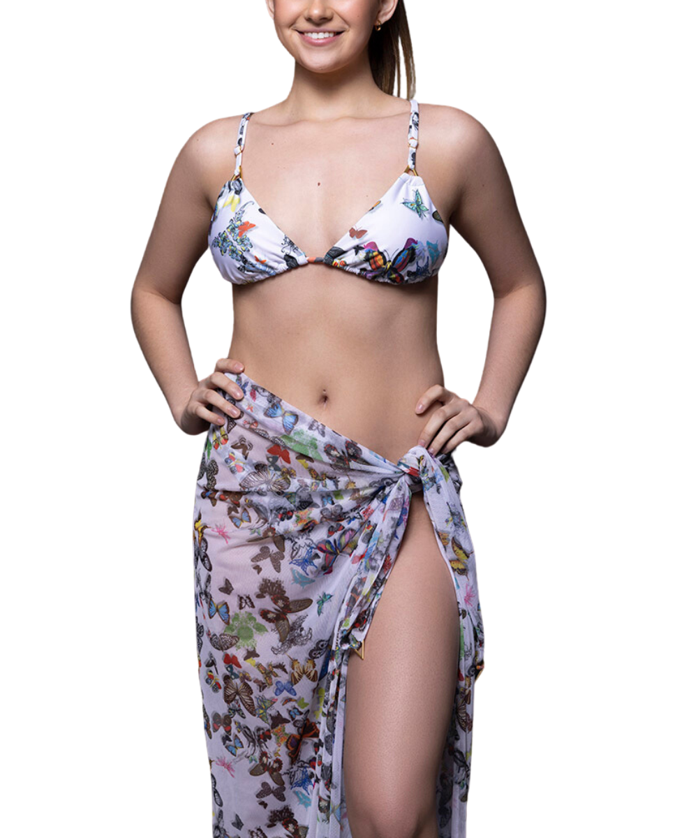 Superb Sarong White Butterfly Parade