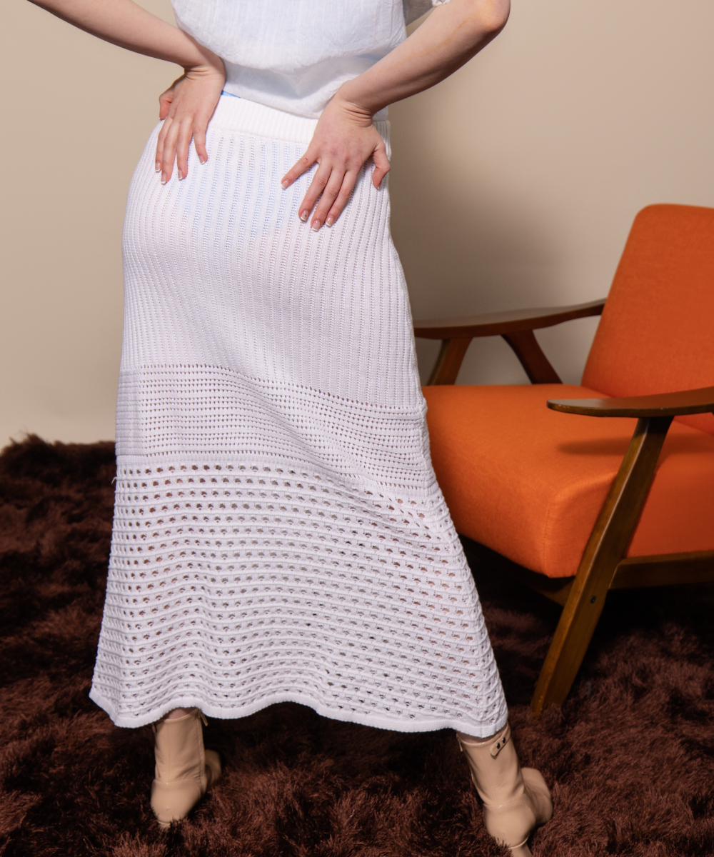CROCHET MAXI SKIRT