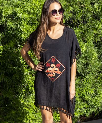 Short Caftan with Tassels