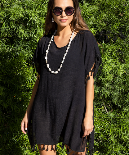 Short Caftan with Tassels