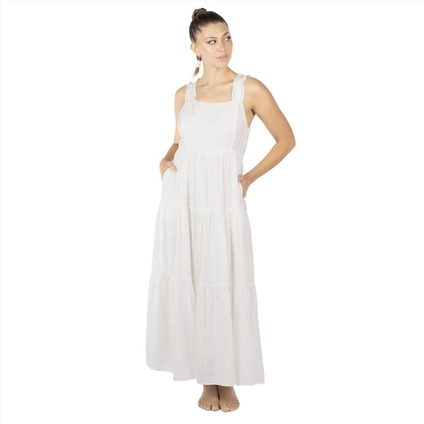 Lake Como Ruffled Maxi Dress