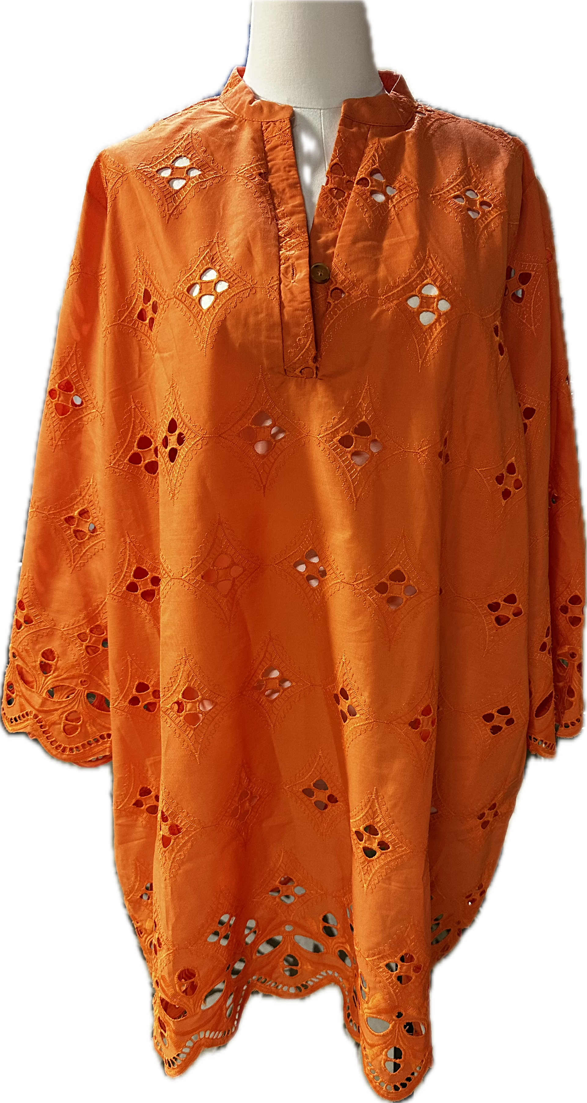 Barbados Eyelet Long Sleeve Dress