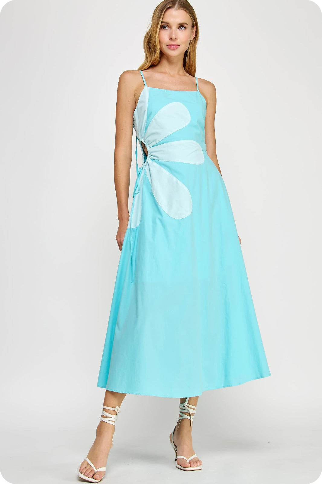 Hana Flower Long Dress